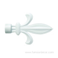 Top Quality Leaf Curtain Rods Finial In Antique